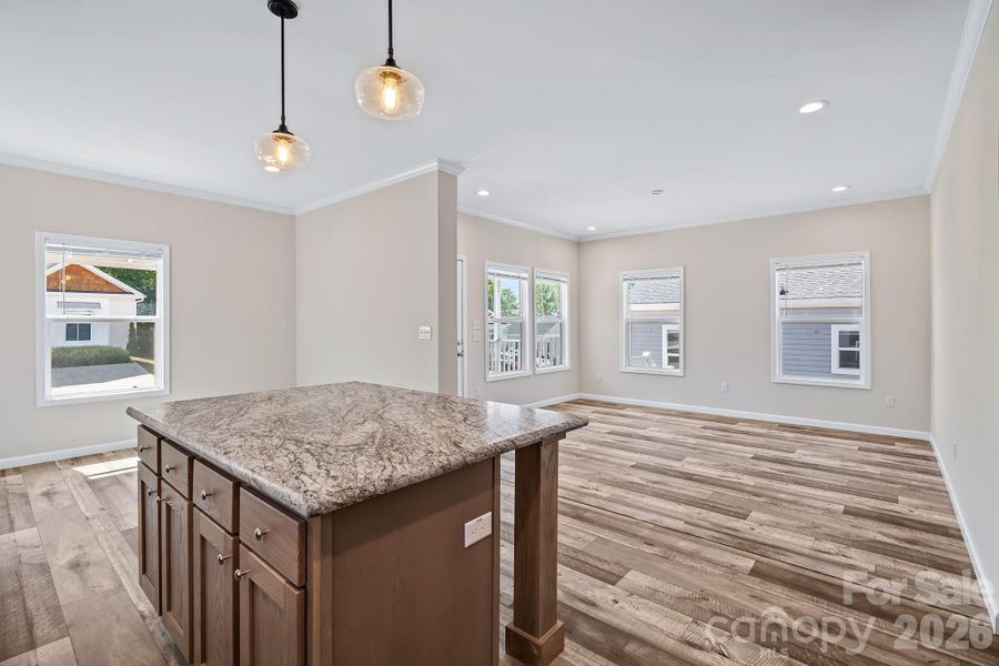 Furnished interior view inside a new home in , Asheville (Image 8).