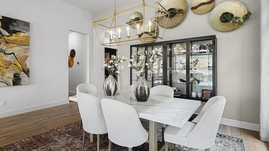 Furnished interior view inside a new home in Trinity Falls, McKinney (Image 53).