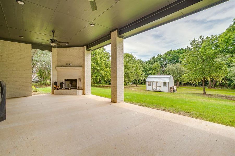 Exterior details and patio area of a home in , Poolville (Image 22). Exterior details and patio area of a home in , Poolville (Image 22).