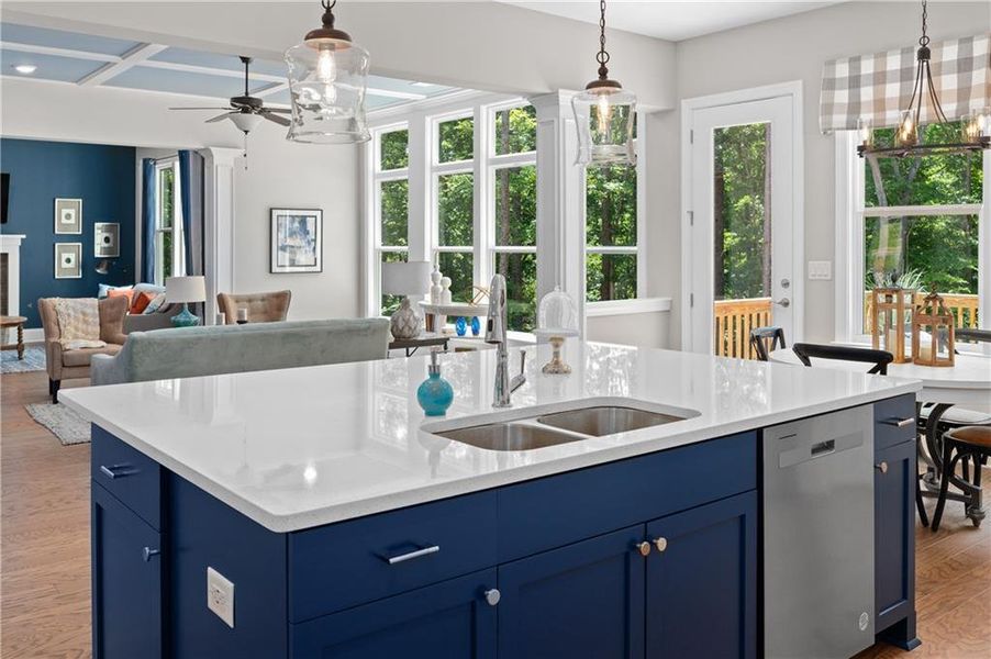 Furnished interior view inside a new home in , Cumming (Image 15).