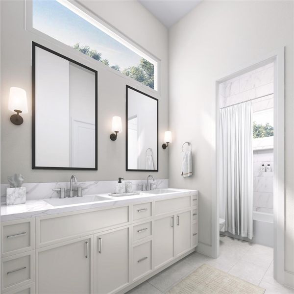 Furnished interior view inside a new home in , Houston (Image 10).