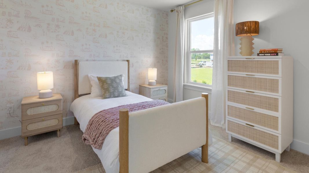 Furnished interior view inside a new home in Surfside Landing, Hubert (Image 37).