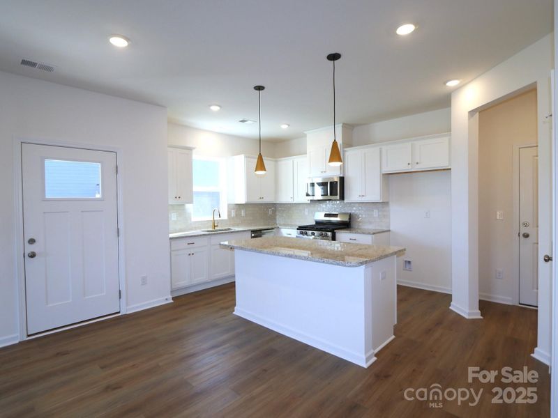Kitchen and entryway