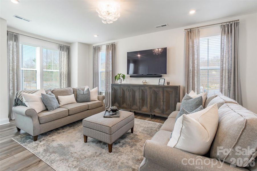 Furnished interior view inside a new home in , Charlotte (Image 17). Furnished interior view inside a new home in , Charlotte (Image 17).