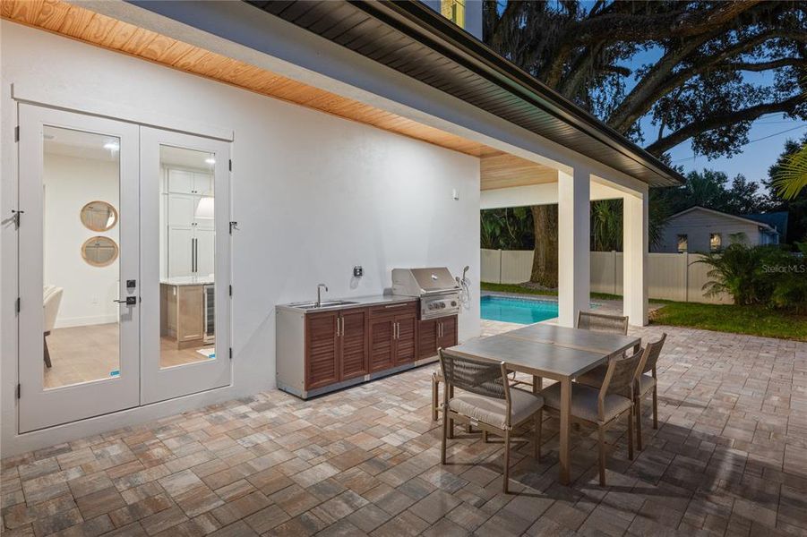 Exterior details and patio area of a home in , Winter Park (Image 35).
