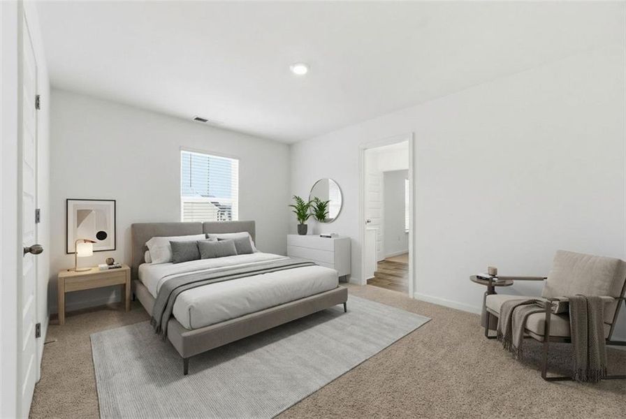 Furnished interior view inside a new home in Water Oak Estates, Lawrenceville (Image 32).