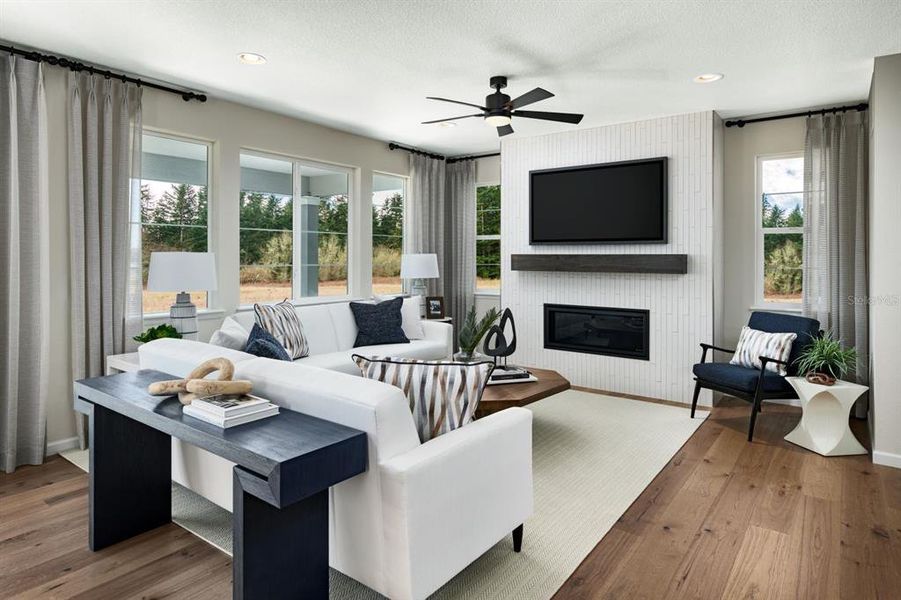 Furnished interior view inside a new home in Seasons at Aurora Oaks, Ocala (Image 4).