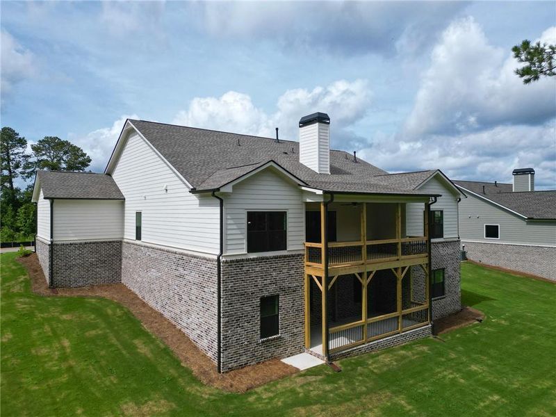 Exterior details and patio area of a home in Riverwalk, Monroe (Image 3).