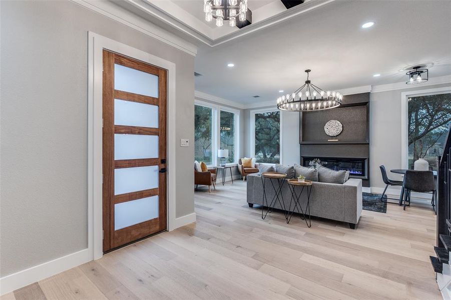 Furnished interior view inside a new home in , Whitney (Image 10).