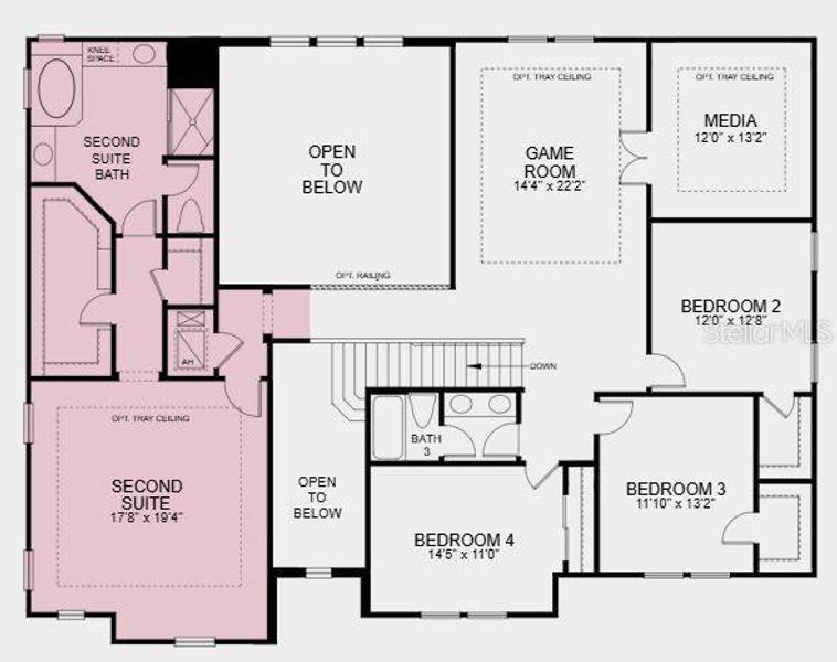 Structural options added include: pool and spa, gourmet kitchen, 5th full bathroom, deluxe primary bath, second suite, extended lanai, an outdoor kitchen with vent hood, and a study in place of a flex room. Structural options added include: pool and spa, gourmet kitchen, 5th full bathroom, deluxe primary bath, second suite, extended lanai, an outdoor kitchen with vent hood, and a study in place of a flex room.