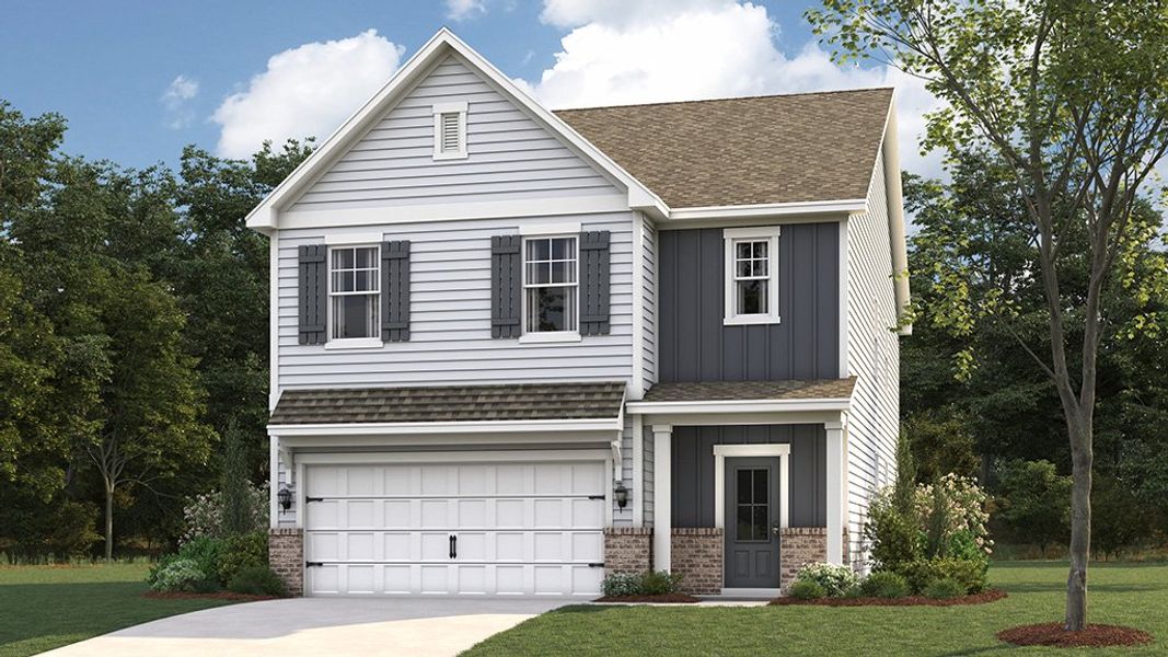 Representative exterior photo of a completed home built from the Robie by D.R. Horton in Prairie Pass, Apison, TN (Image 1).