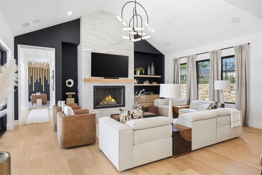 Furnished interior view inside a new home in , Prosper (Image 9). Furnished interior view inside a new home in , Prosper (Image 9).