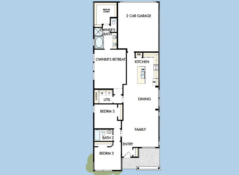 2D floor plan layout for the The Burton by David Weekley Homes in Elyson 40', Katy, TX (Image 3). 2D floor plan layout for the The Burton by David Weekley Homes in Elyson 40', Katy, TX (Image 3).
