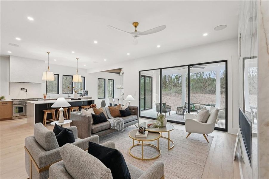 Furnished interior view inside a new home in , Roswell (Image 10).