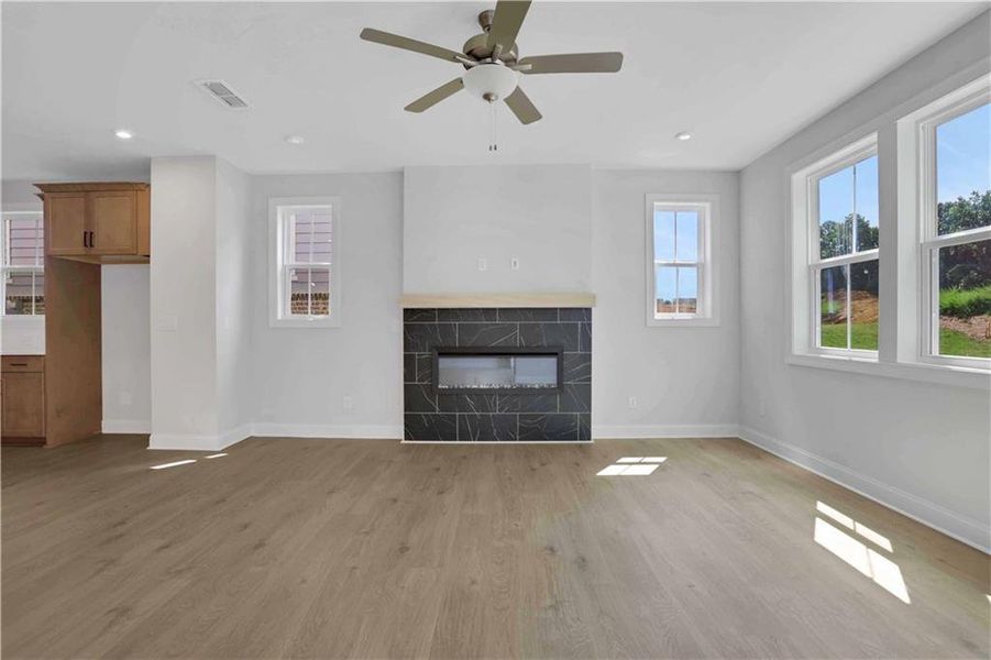 Spacious, unfurnished interior of a new home in Poppy at GreenHouse, Marietta (Image 15).
