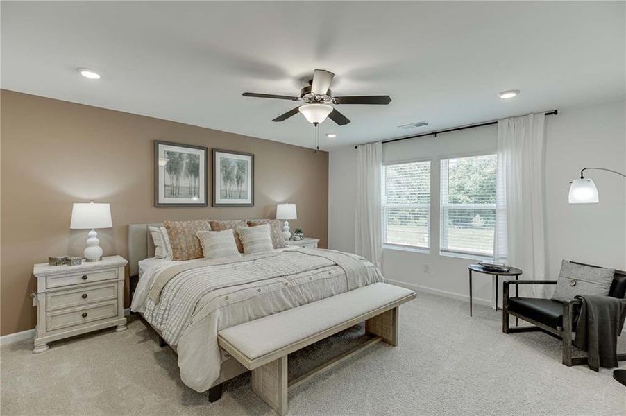Furnished interior view inside a new home in Langston Reserve, Cartersville (Image 27). Furnished interior view inside a new home in Langston Reserve, Cartersville (Image 27).