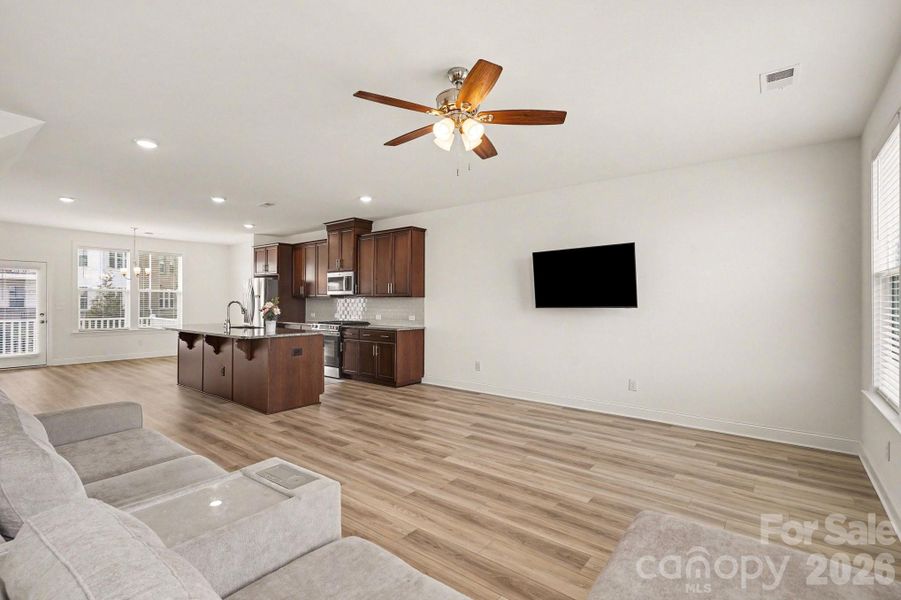 Furnished interior view inside a new home in Christenbury Greene, Concord (Image 16).