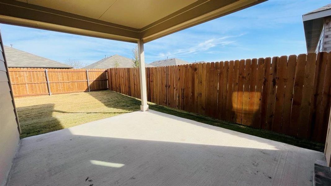 Patio - All Home and community information, including pricing, included features, terms, availability and amenities, are subject to change at any time without notice or obligation. All Drawings, pictures, photographs, video, square footages, floor plans, elevations, features, colors and sizes are approximate for illustration purposes only and will vary from the homes as built.