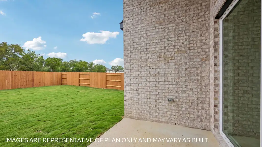 Exterior details and patio area of a home in The Enclave at Bar W Ranch, Leander (Image 21).