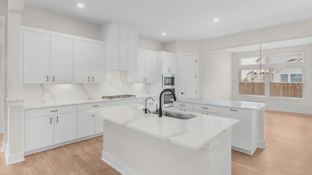 Furnished interior view inside a new home in The Grove at Blackhawk, Pflugerville (Image 6).