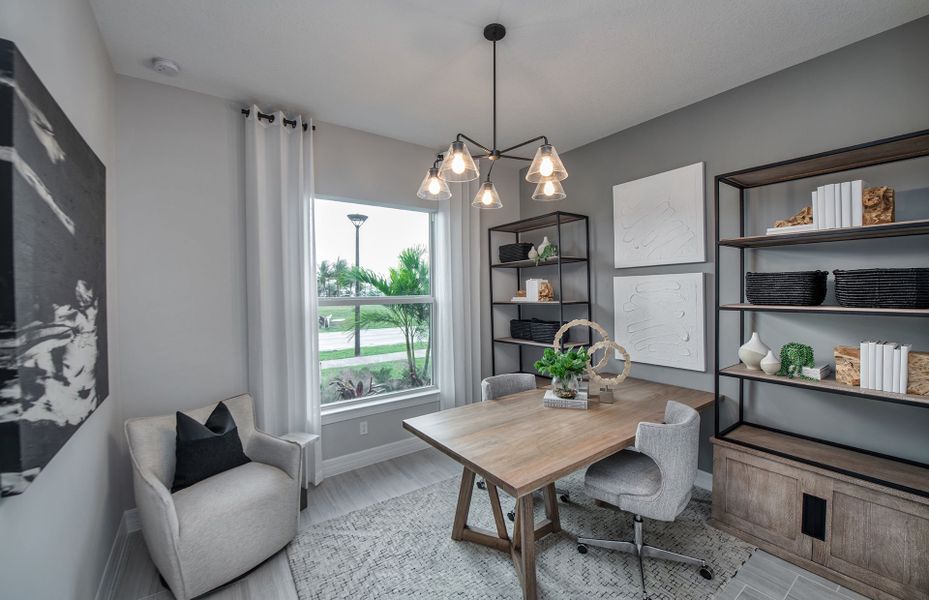 Furnished interior view inside a new home in Avondale at Avenir, Palm Beach Gardens (Image 11).