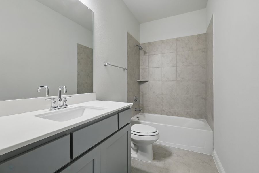 Representative furnished interior of a home built from the Classic Series - Princeton by DRB Homes in Oaks at San Gabriel, Georgetown (Image 17). Representative furnished interior of a home built from the Classic Series - Princeton by DRB Homes in Oaks at San Gabriel, Georgetown (Image 17).