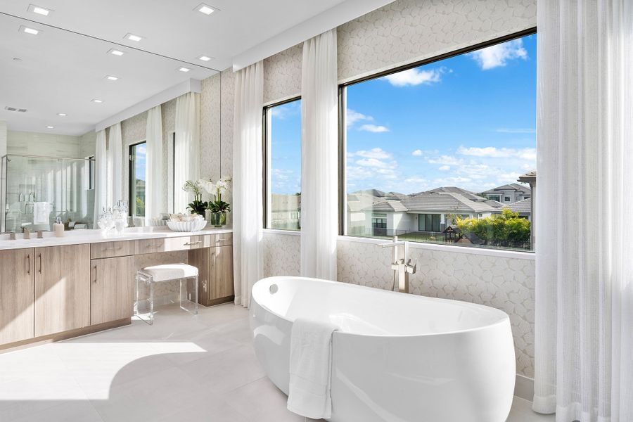 Representative furnished interior of a home built from the Solaris by GL Homes in Apex at Avenir, Palm Beach Gardens (Image 12).