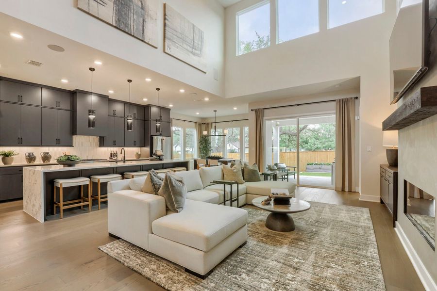 Representative furnished interior of a home built from the 4063 by Risewell Homes in Bluff Haven, Georgetown (Image 8).