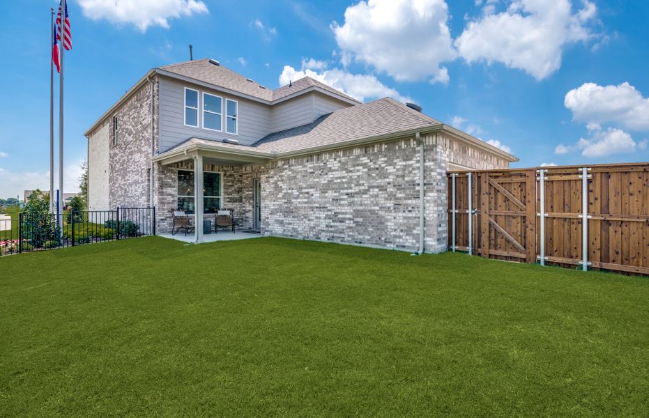 Covered back patio