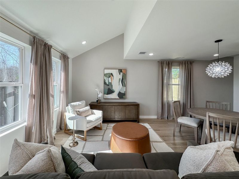 Furnished interior view inside a new home in , Conroe (Image 11).