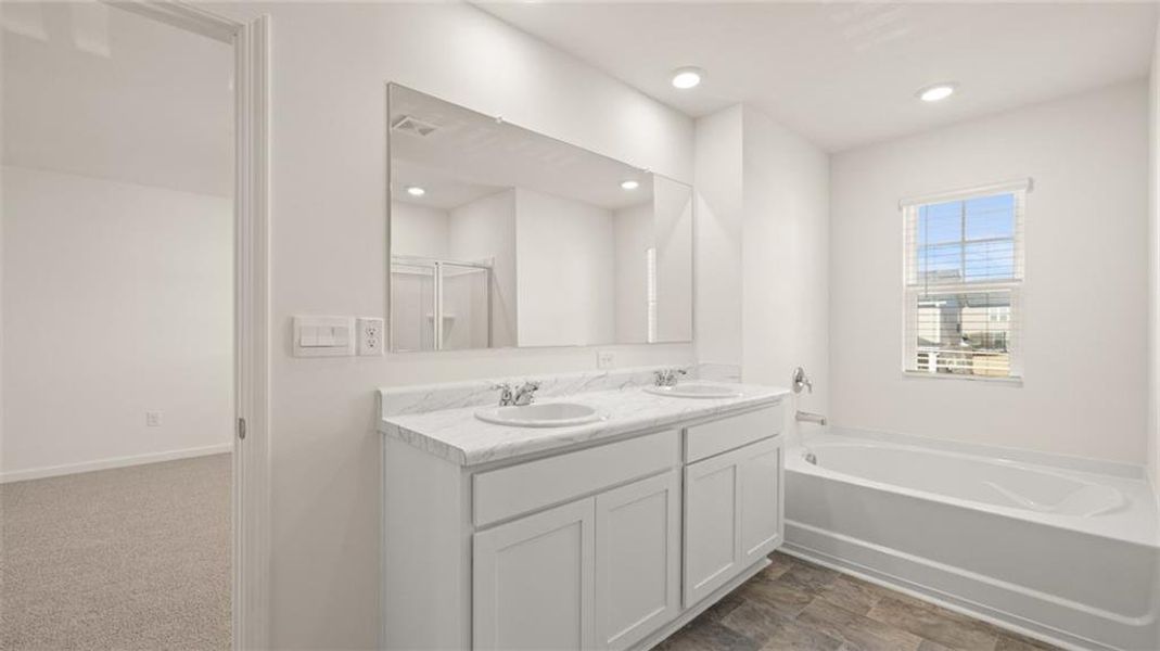 Furnished interior view inside a new home in Poplar Preserve, Newnan (Image 7).