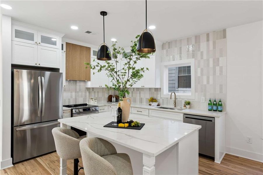 Furnished interior view inside a new home in , Atlanta (Image 31).