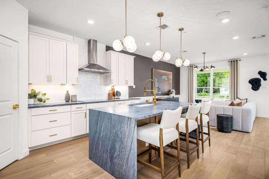 Representative furnished interior of a home built from the Asherton by Pulte Homes in Monarch on Main, Round Rock (Image 18). Representative furnished interior of a home built from the Asherton by Pulte Homes in Monarch on Main, Round Rock (Image 18).