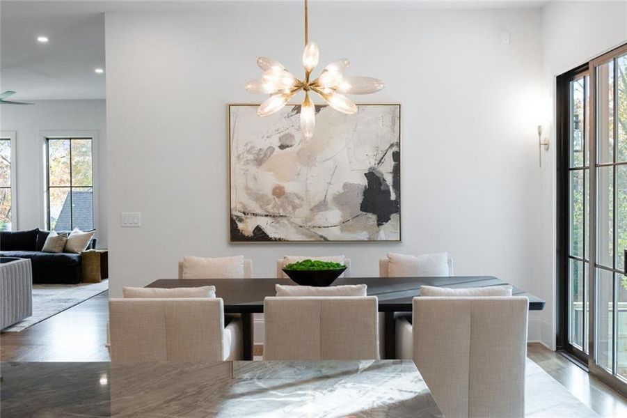 Furnished interior view inside a new home in , Dunwoody (Image 16).