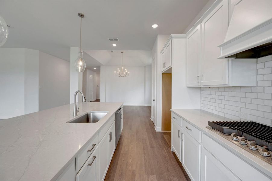Furnished interior view inside a new home in Brookewater - Ascent Collection, Rosenberg (Image 3).