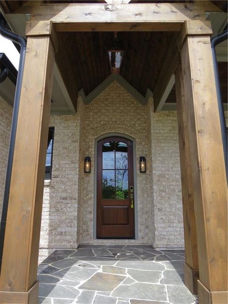 Exterior details and patio area of a home in , Acworth (Image 32).