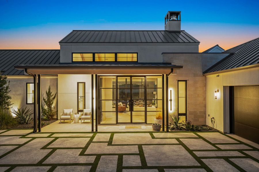 Exterior details and patio area of a home in , Spicewood (Image 19).