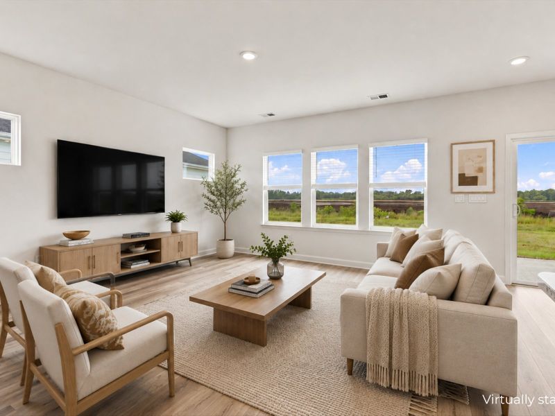 Furnished interior view inside a new home in Waterside - Boardwalk Series, Longs (Image 10).