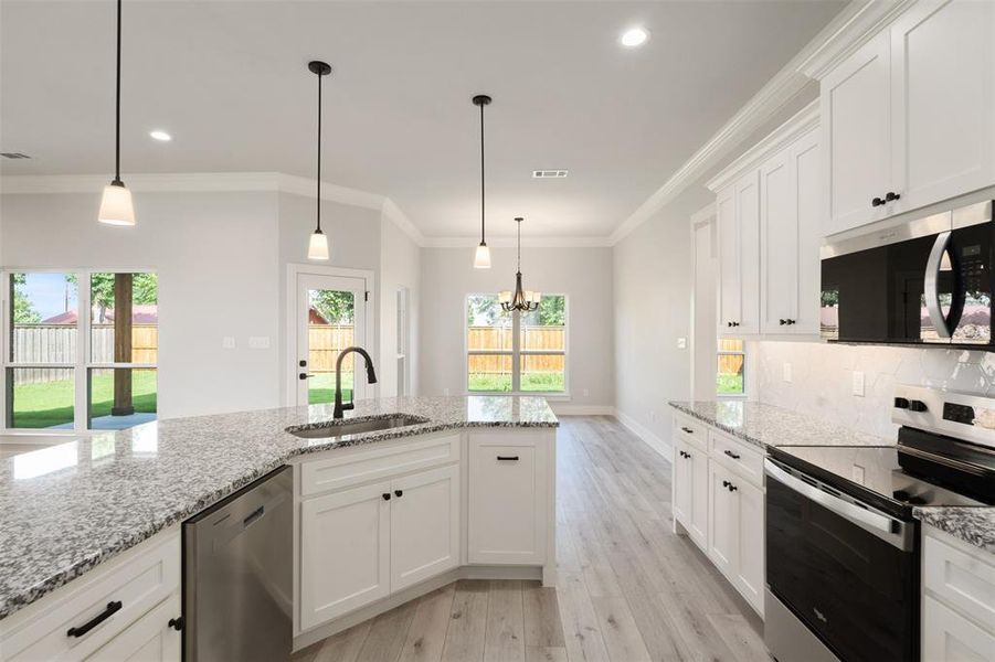 Furnished interior view inside a new home in , Mabank (Image 9). Furnished interior view inside a new home in , Mabank (Image 9).