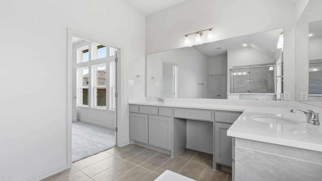 Furnished interior view inside a new home in Green Meadows Premier, Celina (Image 33).