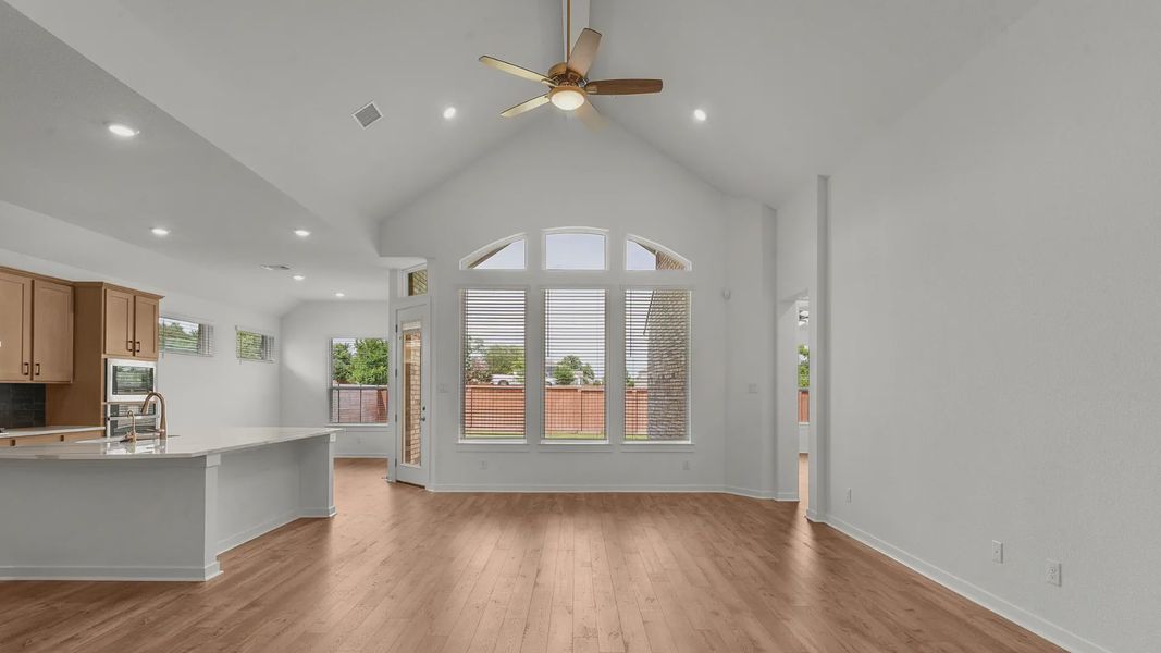 Representative unfurnished interior of a home built from the Bryson by Chesmar Homes in Newhaven, Manor (Image 13).