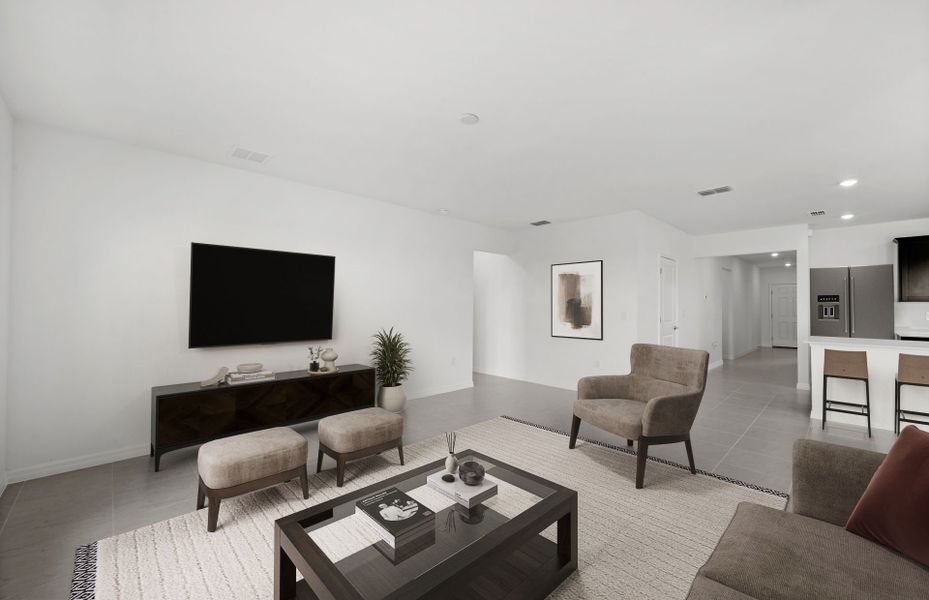 Furnished interior view inside a new home in Whispering Lakes, Lehigh Acres (Image 30).