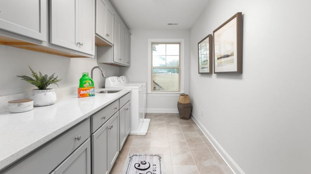 Furnished interior view inside a new home in Preserve at Carriage Cove, Oak Ridge (Image 48).