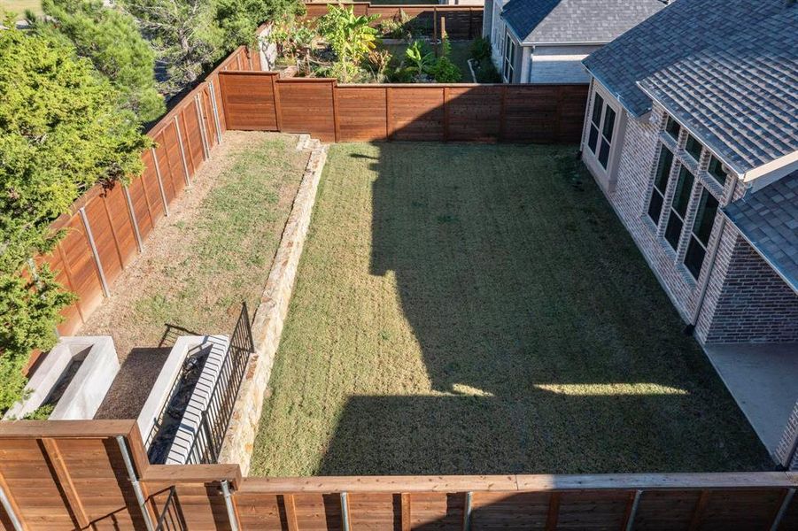 View of fenced backyard View of fenced backyard