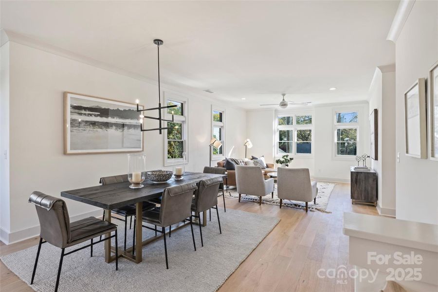 Furnished interior view inside a new home in , Charlotte (Image 2).