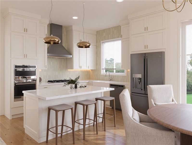 Furnished interior view inside a new home in Aberdeen, Hoschton (Image 6).