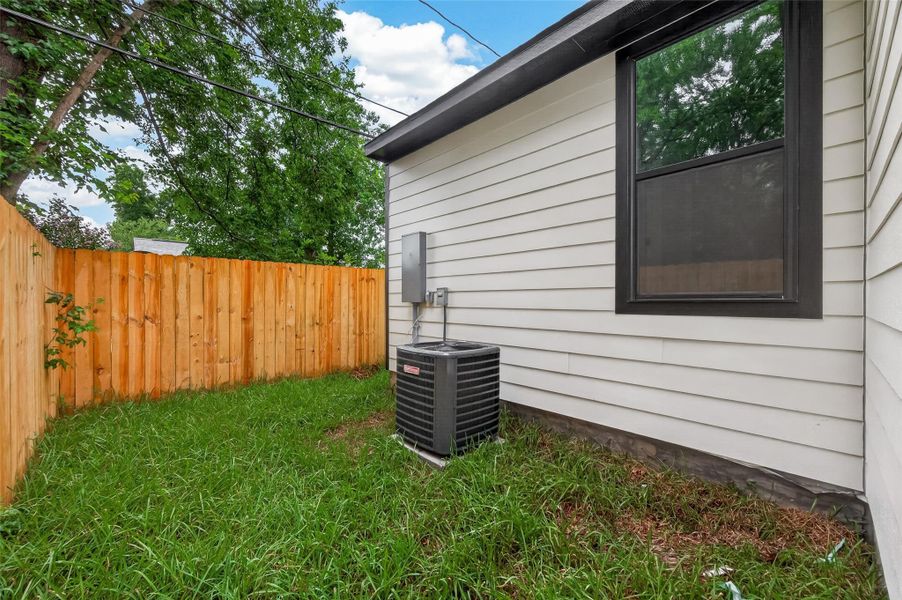 Exterior details and patio area of a home in , Houston (Image 25). Exterior details and patio area of a home in , Houston (Image 25).