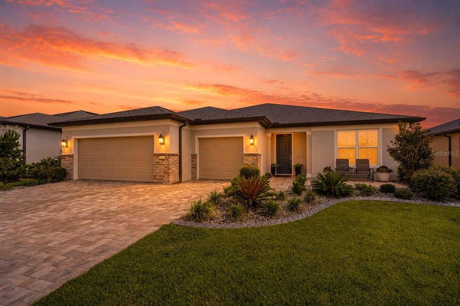 Front exterior of a new home in , Ocala, FL, highlighting curb appeal (Image 23). Front exterior of a new home in , Ocala, FL, highlighting curb appeal (Image 23).