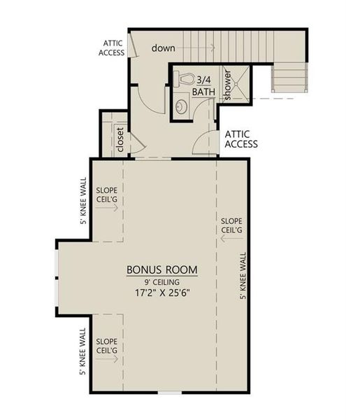 2D floor plan layout of this home in , Ellijay, GA (Image 18).