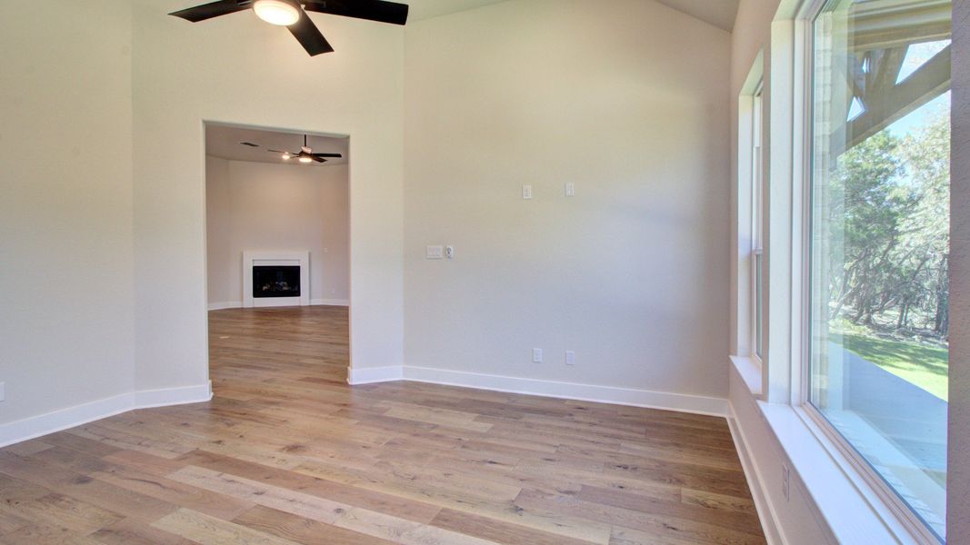 Furnished interior view inside a new home in Verandas at the Rim, San Antonio (Image 23). Furnished interior view inside a new home in Verandas at the Rim, San Antonio (Image 23).